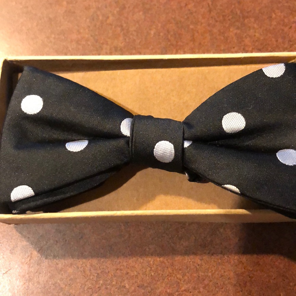 Polka dot bow tie